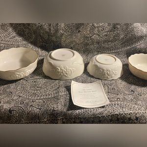 Lenox rose blossom bowls